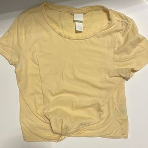 H&M yellow top size XS